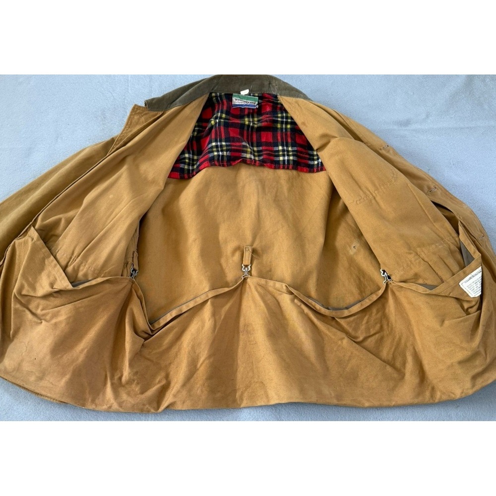 VTG Winchester Hunting Field Jacket Canvas Bird Hunting Cotton L - Picture 4 of 14